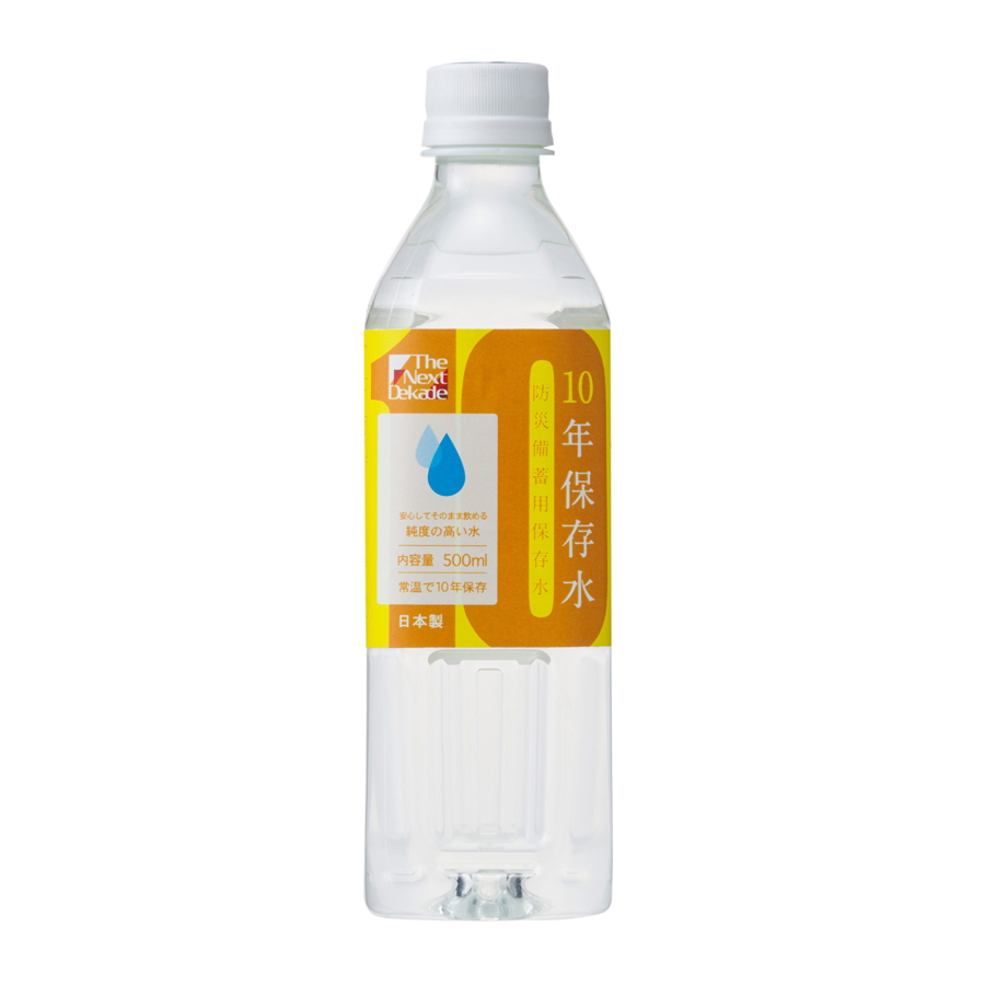 10 Jahre lang konserviertes Wasser, 500 ml